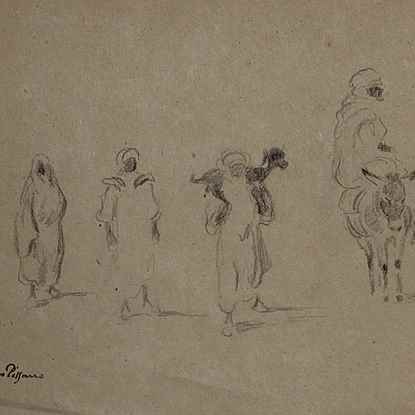 Arab Market's Scene - Georges Manzana Pissarro (1871 - 1961)
